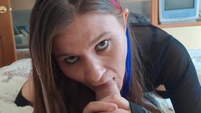 Grustina Nectaria's emo classmate allure captivates in a daring, passionate romp.