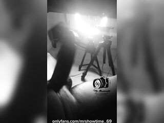 Big Ramrod Livecam Model shows off his Giant Black Shlong