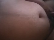 fat man touching pussy and clit
