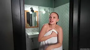 Stepsister Was Excited By Stepbrothers Hard Cock When He Spied On Her In The
