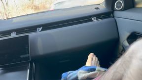 I let husband's friend creampie me during sneaky car hook-up / Public cheating