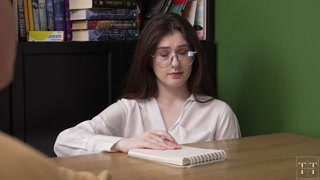 She licks my pussy while I'm talking to a patient