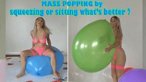 Mass popping by sitting or sqeezing what's better?