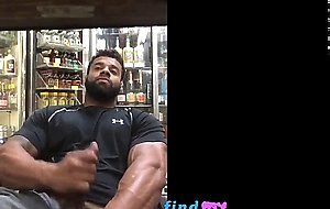 Black guy jerks off