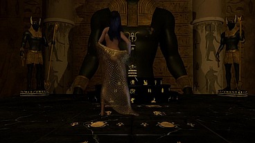 Girl Dancing Egyptian Style Dance