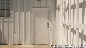 Little twink gets his ass destroyed by two hard cocks