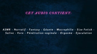 [french audio porn] La Giant Woman Uses You Like A Dildo