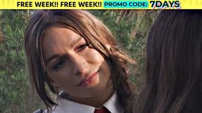 Naturally Stacked Influence April Olsen Seduces Petite Brunette Jane Wilde