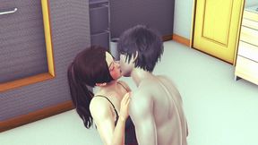 Shy Girl Umehara Suzu 3D Hentai - Tit Massage, Kissing & Cunnilingus Until Orgasm in Honey Select 2!