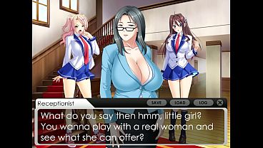 Busty MILF tries to seduce Aika. Smutty Lesbian Hentai Vore Project