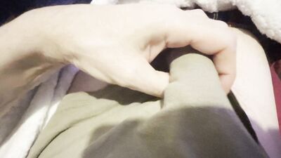 Not quite a Twink Bed time jerk off with cumshot- Links in BIO