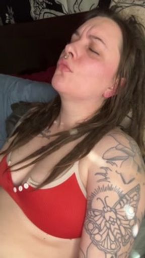 POV of my face smoking, I masturbate until I cum &amp; talk you through it - find me on OF CheryTrees