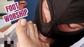 FOOT WORSHIP IGNORANCE : Foot fetish - French Feet - Barefoot - White nailpolish - Feet slave - Feetgirl - Soles - Feet licker - Toe sucking