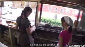 Secret Toy Play with Store Owner During Daytime