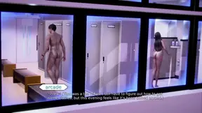 Animated Asian big-titted babe Motoko Musashima in nude mods