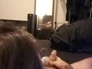 Steven Rise Hitachi Sleeve intense orgasm with cumshot