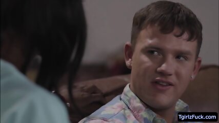 Transexual Natassia fucked her stepbrothers Boyfriend Brandon Wilde