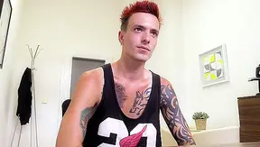 POV Interview - Dyed-Hair Dude Gets Analyzed & Fucked -Dirty Scout