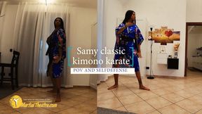 Samy classic kimono karate POV and selfdefense