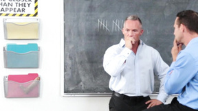 Nasty teen screwed by two naughty teachers