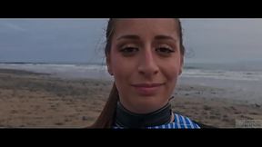 Rough Sex on Norwegian Beach: Silvia Soprano Dominated, Slapped, Spitted & Kinked