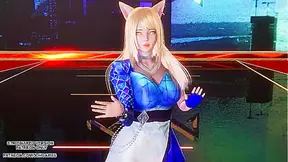 KDAs Seductive Ahri Takes Center Stage with Sizzling Dance Moves – A Hot Lol Mix