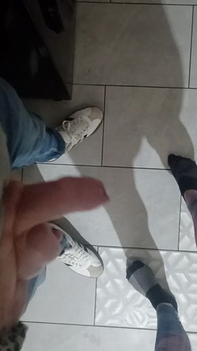 Cock and Balls Beat with Spatula Hard