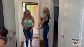 PAWG MILF Besties Get Dicked Down by Big Muscular Husband!