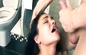 Hardcore butt in the bathroom