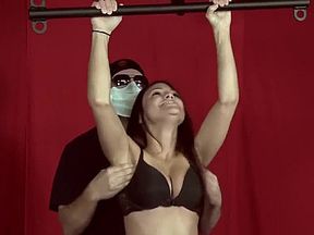 Tickling, sweat armpits, strip