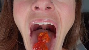 Sasha Swallows Goldfish
