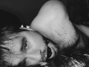 Tied up, being milked by toy