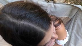 Mommy finds the right position to get her butthole stretched out.