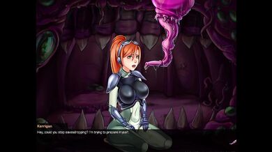 Redhead in the cage feeds on the secretions
