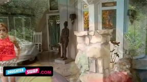 Slutty Stepmoms Krissy Lynn and Savannah Fyre Swap Daughters And Teach Them How To Get Orgasm