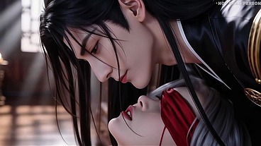 The third episode of the "White-haired Beauty" series is here! Absolutely sure to make you lose control and get extremely aroused AI-generated