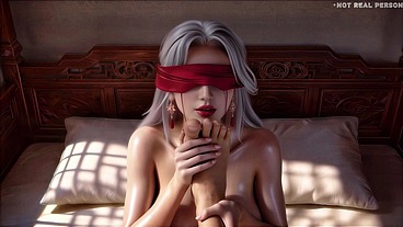 The third episode of the "White-haired Beauty" series is here! Absolutely sure to make you lose control and get extremely aroused AI-generated