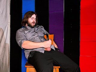 Solo Boy Sensually Cums on Costume