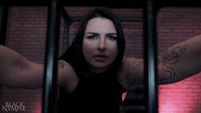 Cuckold talk for locked in cage loser POV - 4K | Black Nymphe