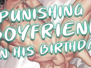 Punishing Boyfriend for Spoiling his Birthday Gift~ ["Punishing" Me] [Using Toys] [Begging]