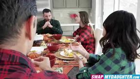 Naomi Blues stepdad rained cum on my beautiful face after our extreme fuck sesh