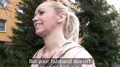 PublicAgent Married Blonde Takes Cash for Sex