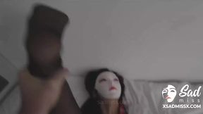 Sadmiss gives her boypatron a morning hj after conversing with a stranger - Chinese porn!