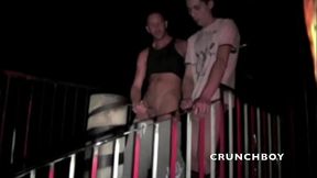 sex with 3 badboys in backromm