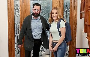 hottie kasey miller gets filled by her professor