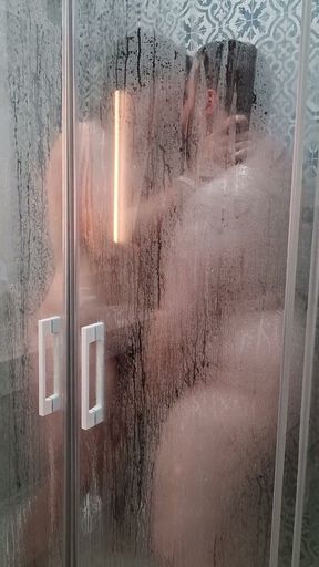 Big Bear Gets Into My Shower and Ends up Fucking My Fat and Hairy Ass