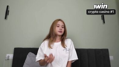 Busty teen Russian invited for the night hard porn with cum dripping down
