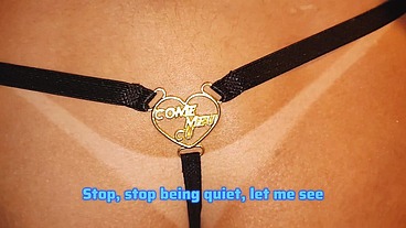 I found my wife at home, totally horny, smoking and wearing nothing but lingerie—and her thong had "eat my ass" written on it. Guess what happened next. Vagninho and DutraSura
