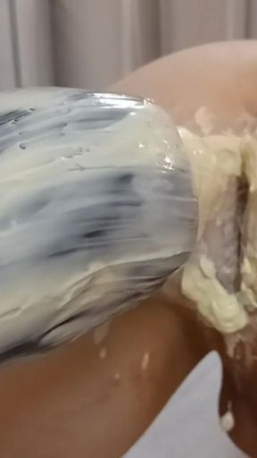 Fucking a broken eggplant   Clip 1