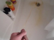 pissing befor my shower